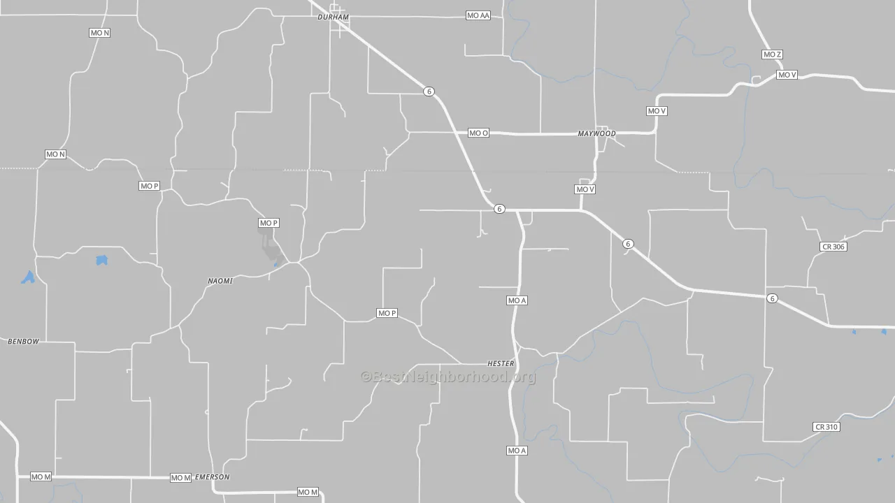 Transit Grade map of 63454, MO
