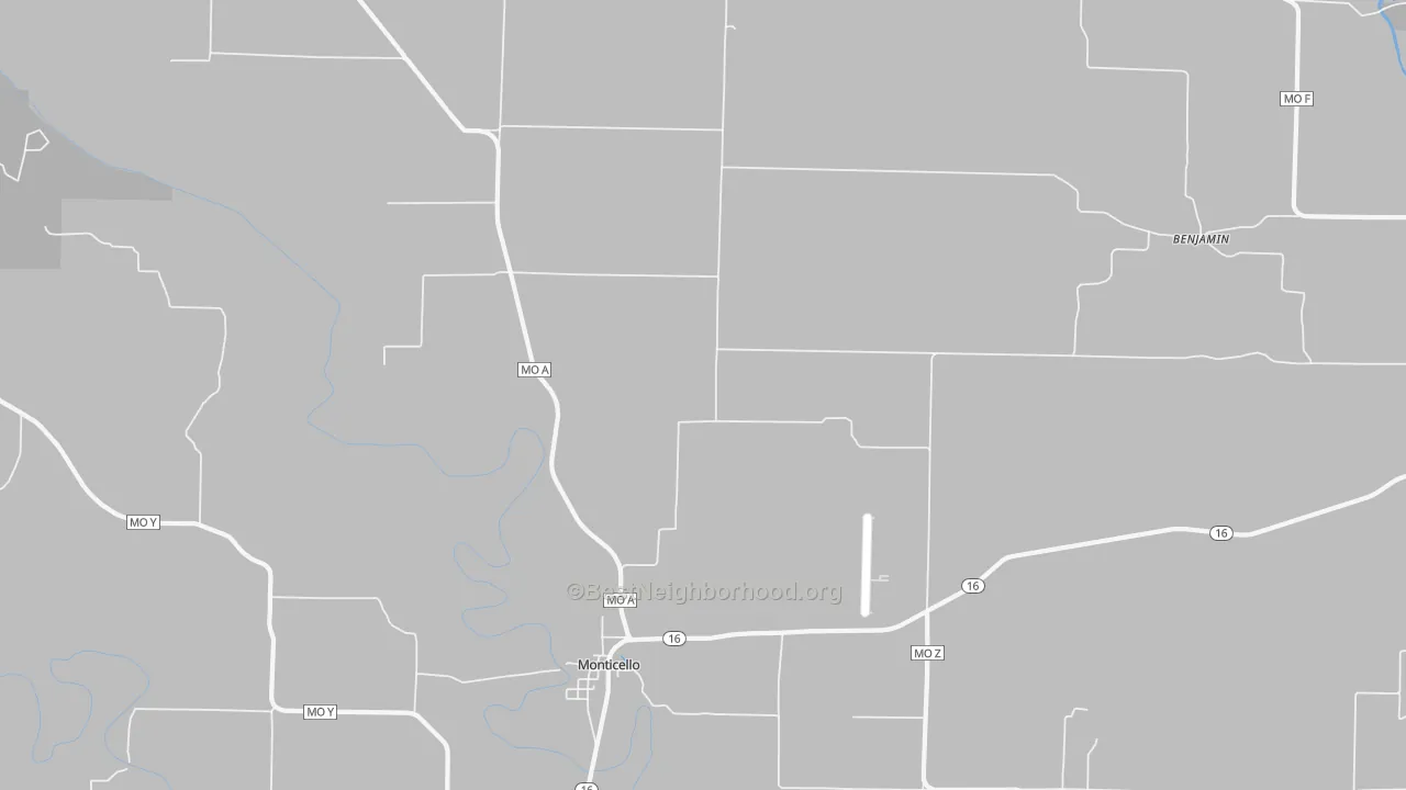 Transit Grade map of 63457, MO