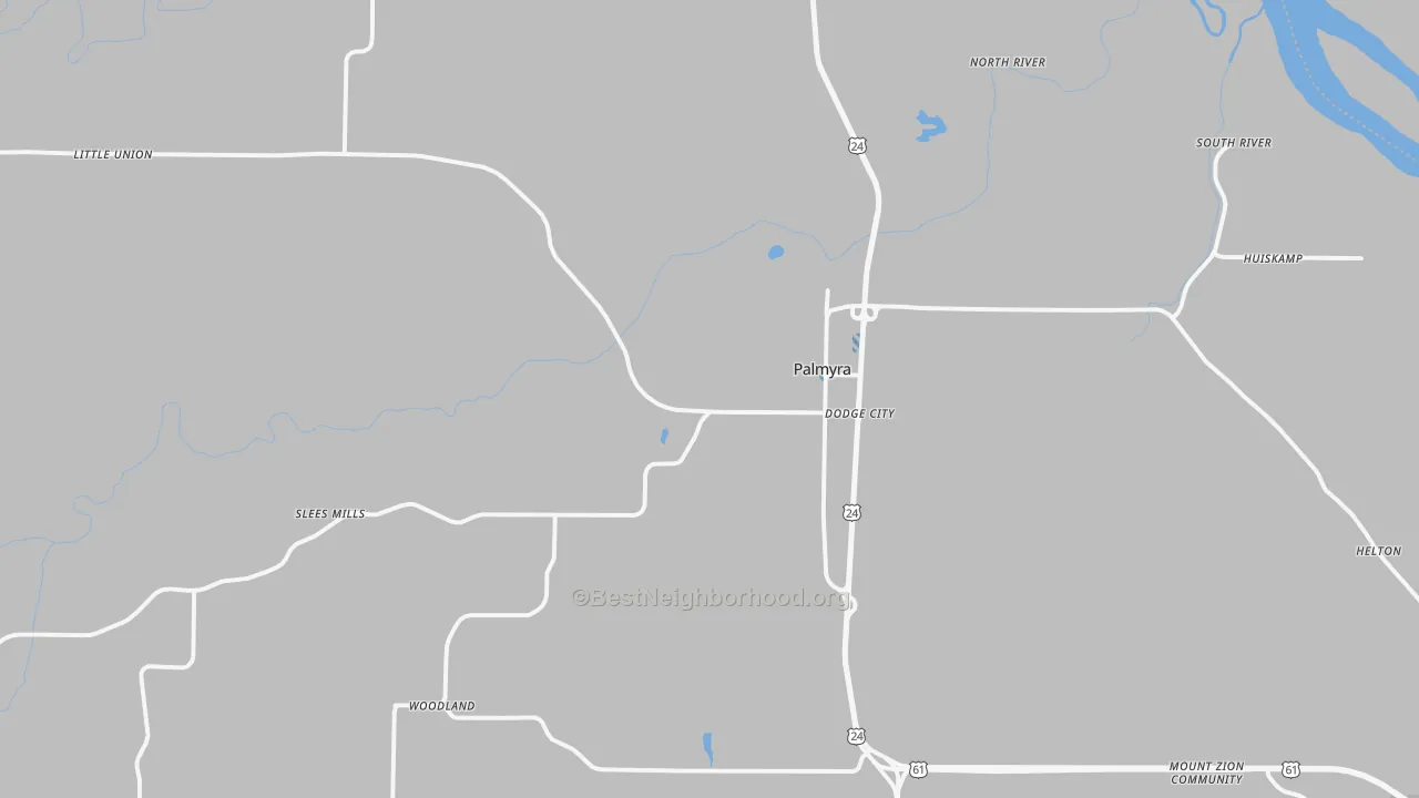 Transit Grade map of 63461, MO