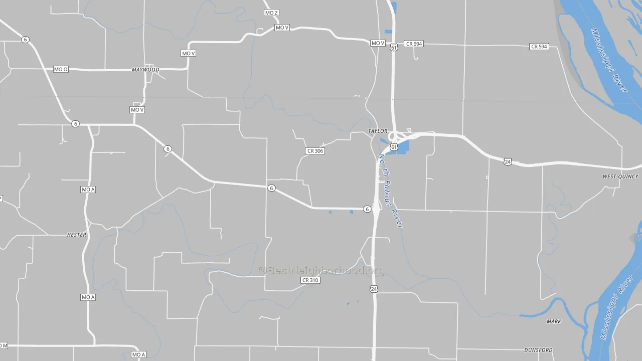 Transit Grade map of 63471, MO