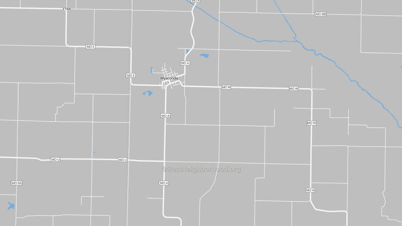 Transit Grade map of 63474, MO