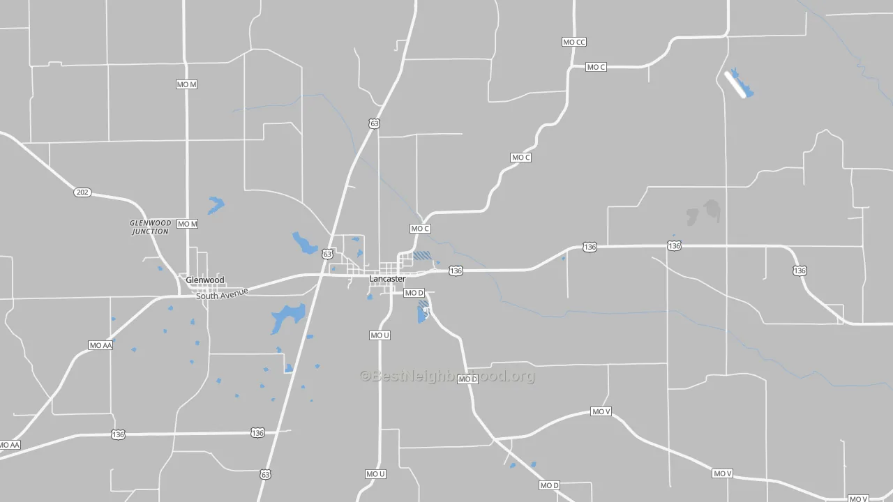 Transit Grade map of 63548, MO