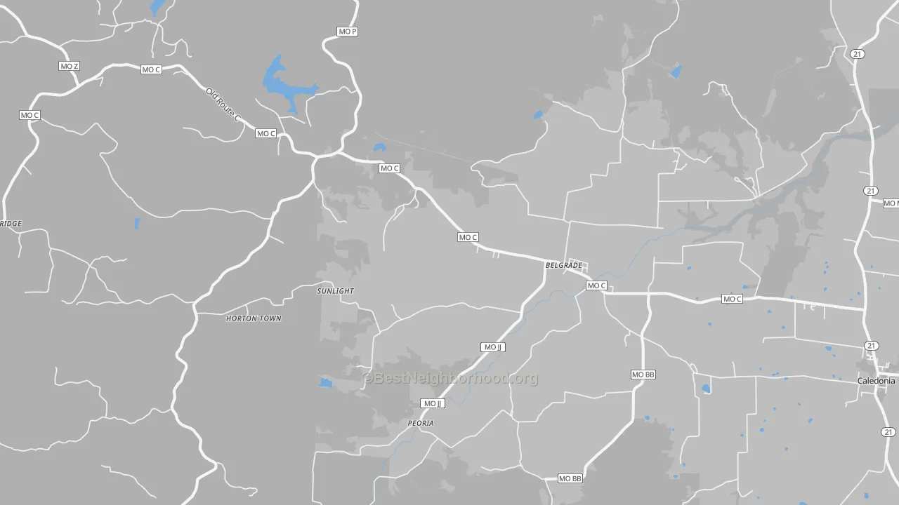 Transit Grade map of 63622, MO