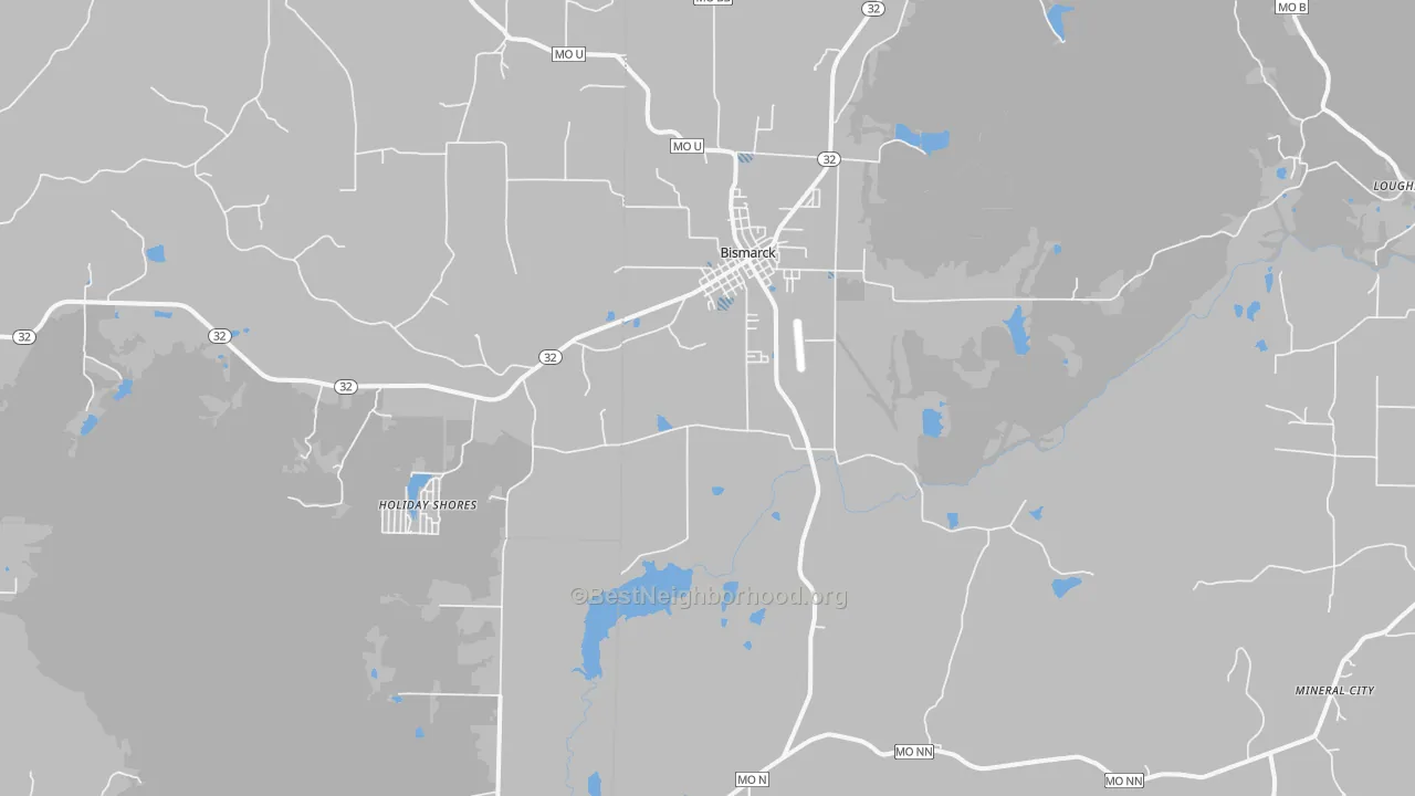 Transit Grade map of 63624, MO