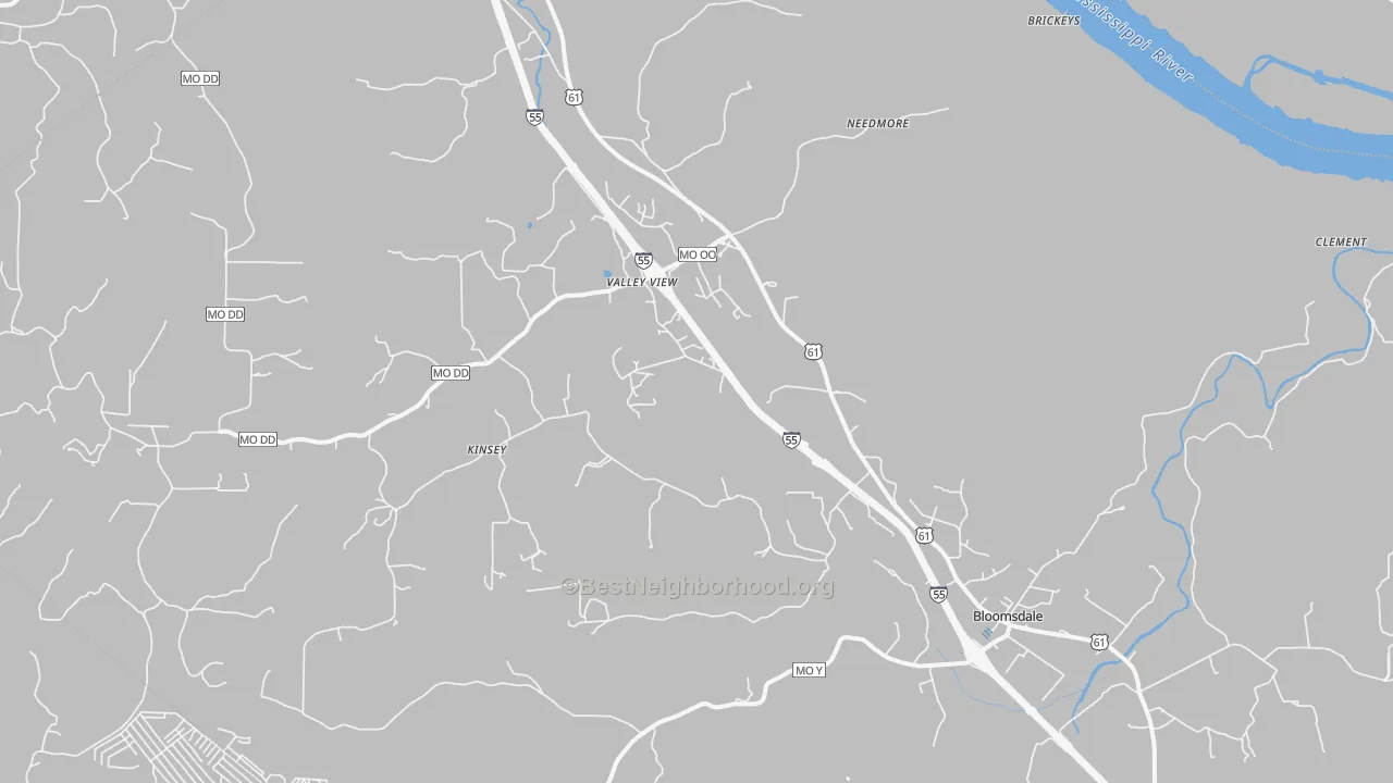 Transit Grade map of 63627, MO