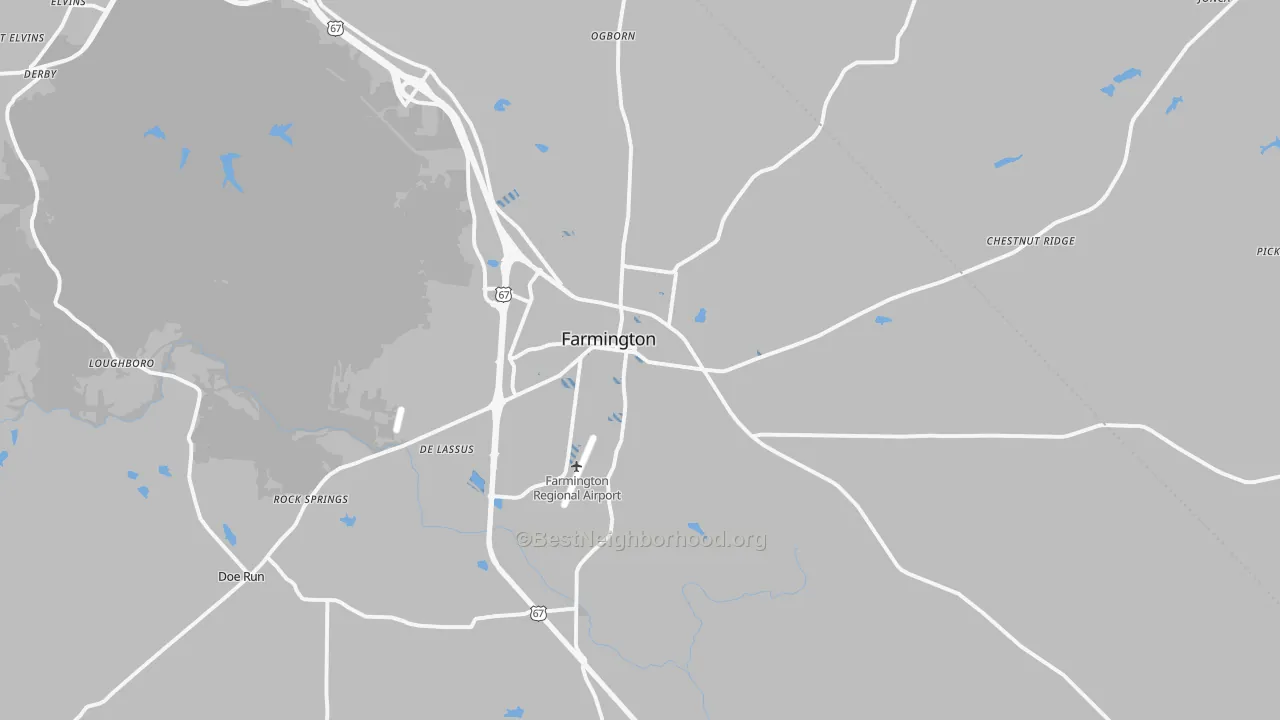 Transit Grade map of 63640, MO