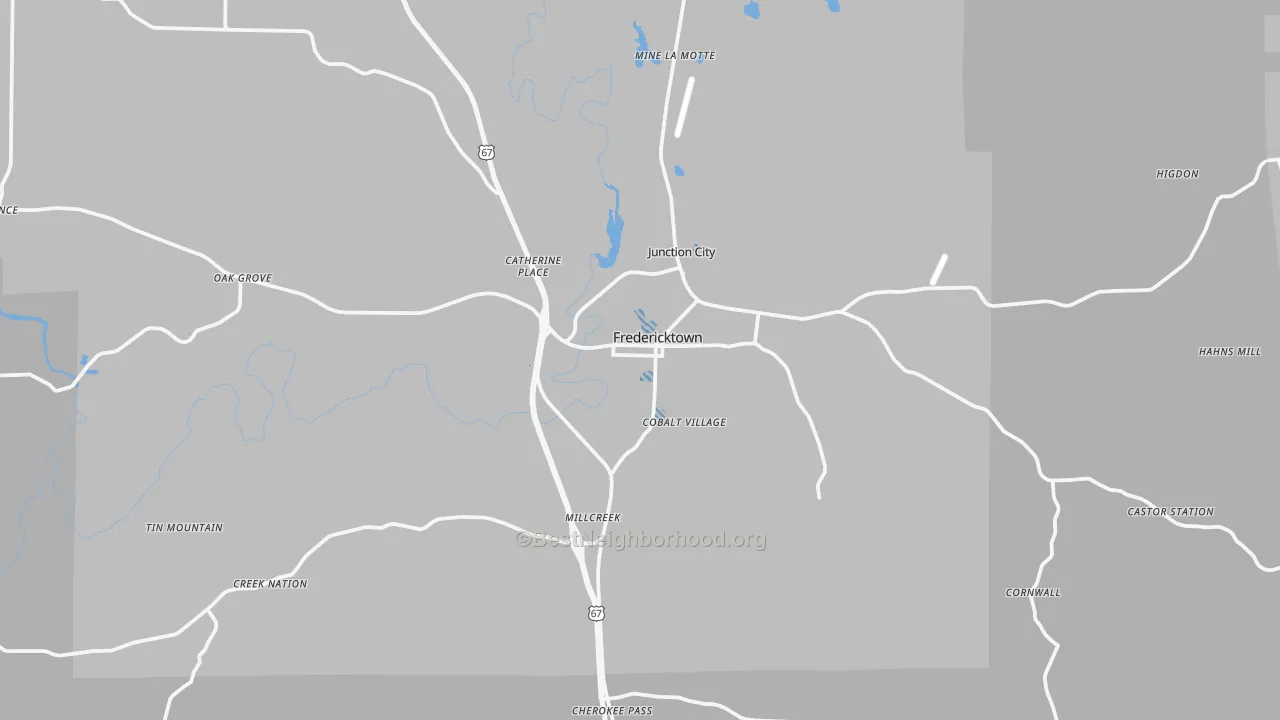 Transit Grade map of 63645, MO