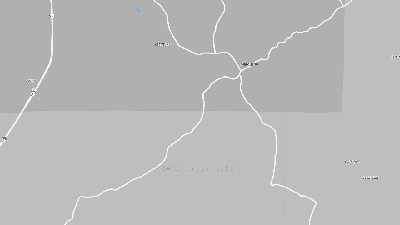 Transit Grade map of 63655, MO