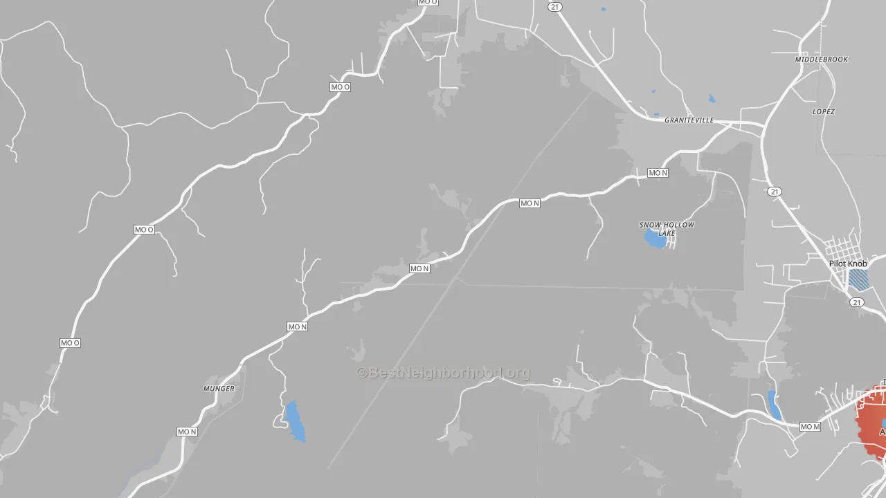 Transit Grade map of 63656, MO