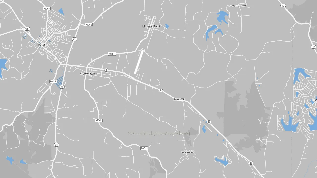 Transit Grade map of 63660, MO
