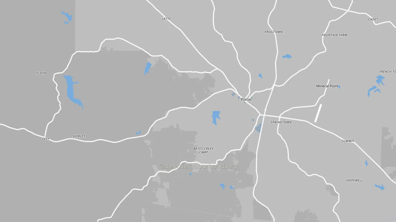 Transit Grade map of 63664, MO