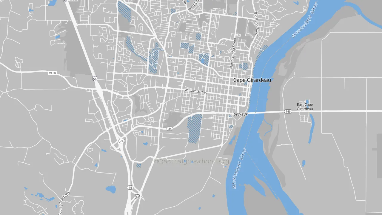 Transit Grade map of 63703, MO