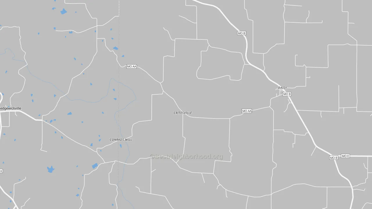 Transit Grade map of 63743, MO