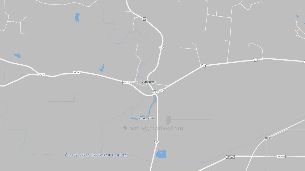 Transit Grade map of 63745, MO