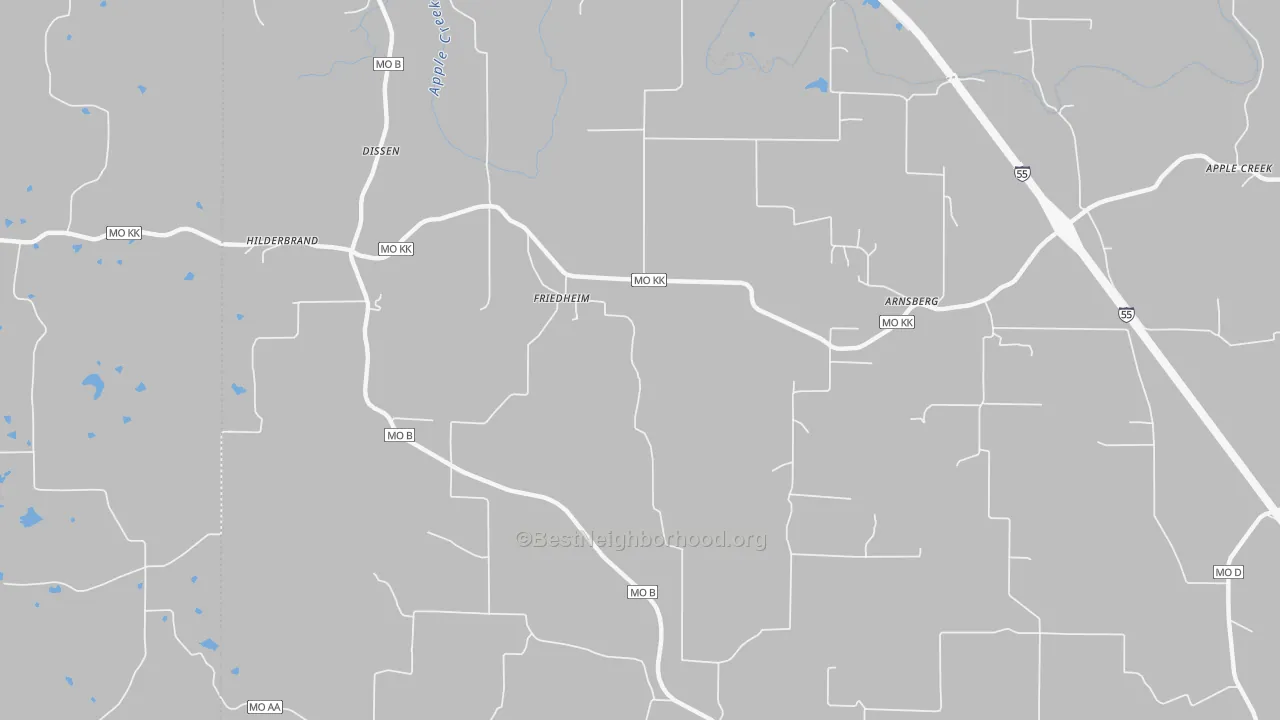 Transit Grade map of 63747, MO