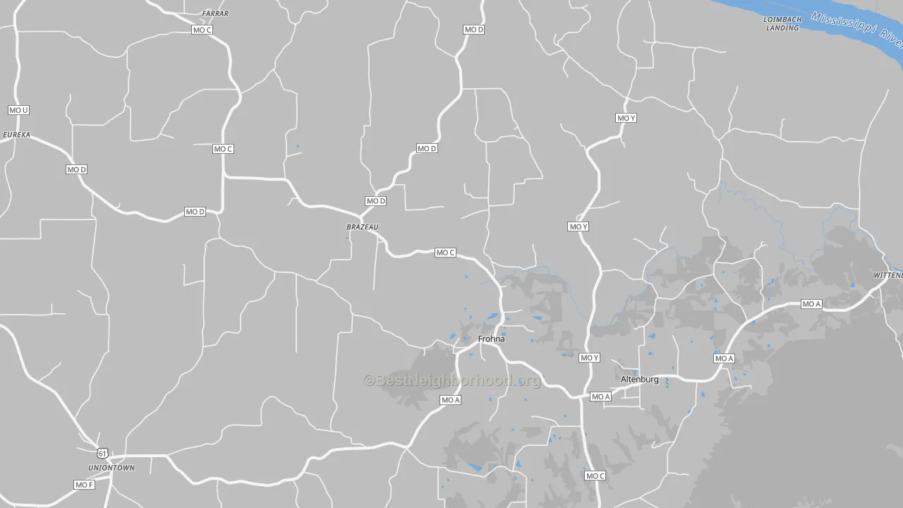 Transit Grade map of 63748, MO