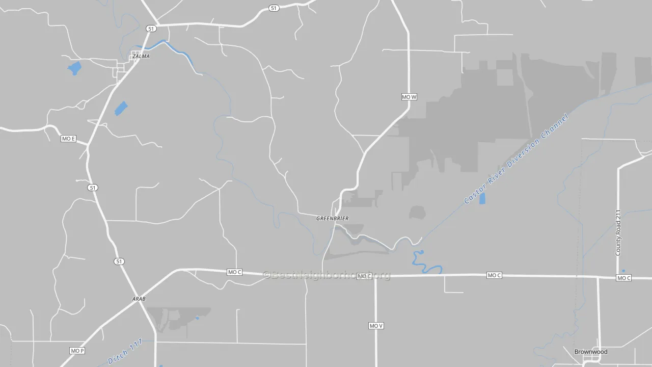 Transit Grade map of 63782, MO