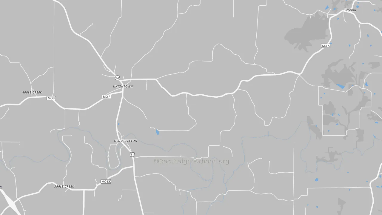 Transit Grade map of 63783, MO