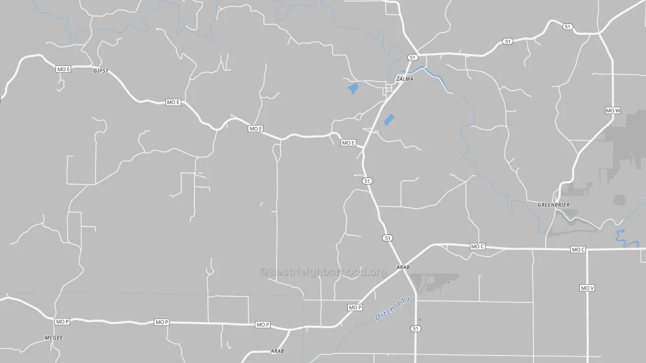 Transit Grade map of 63787, MO