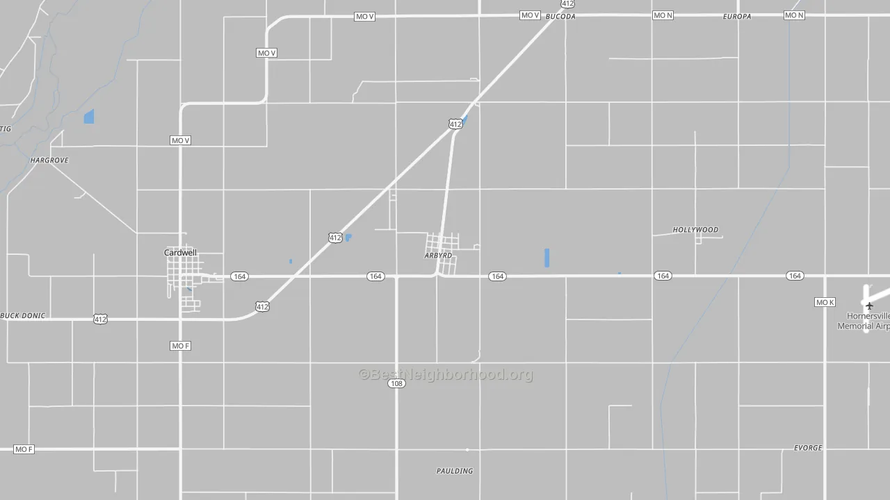 Transit Grade map of 63821, MO
