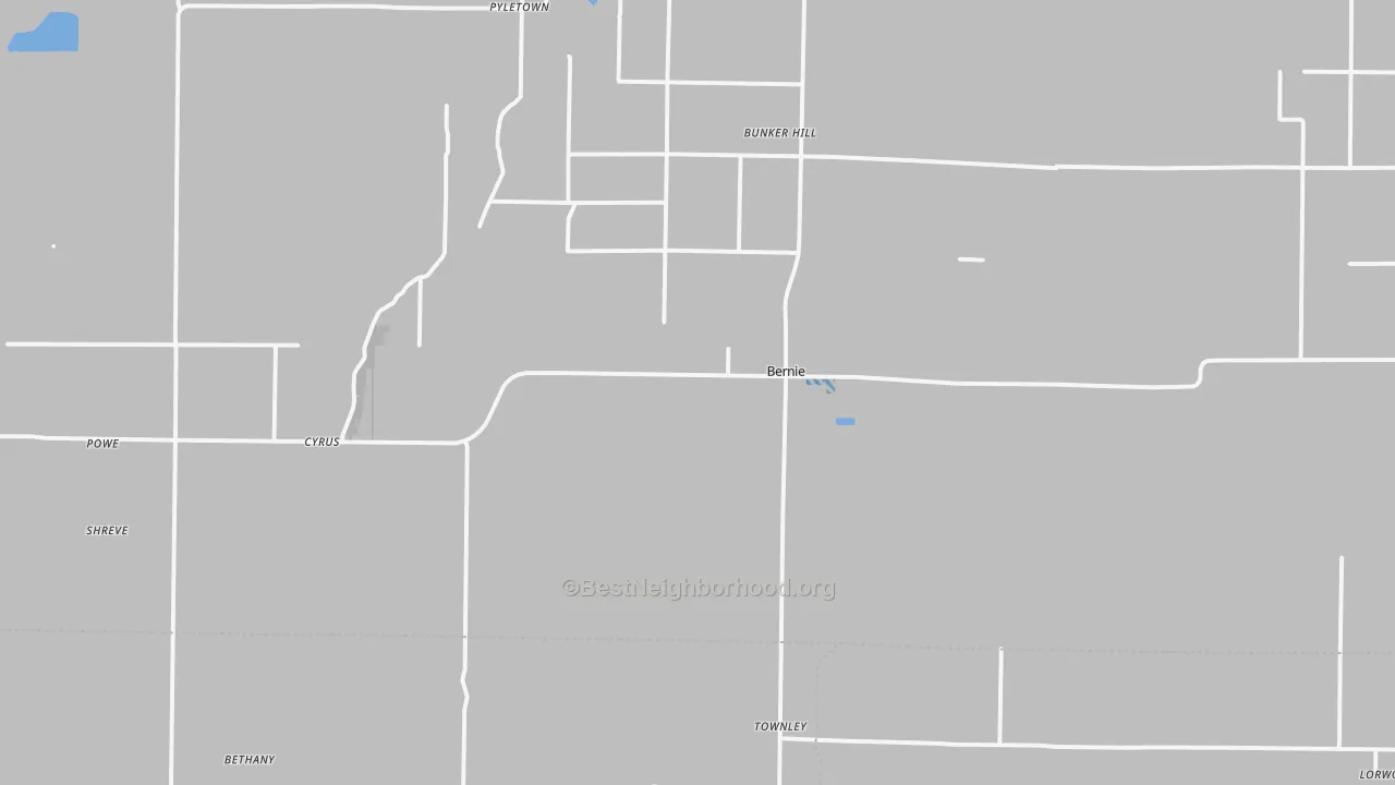 Transit Grade map of 63822, MO
