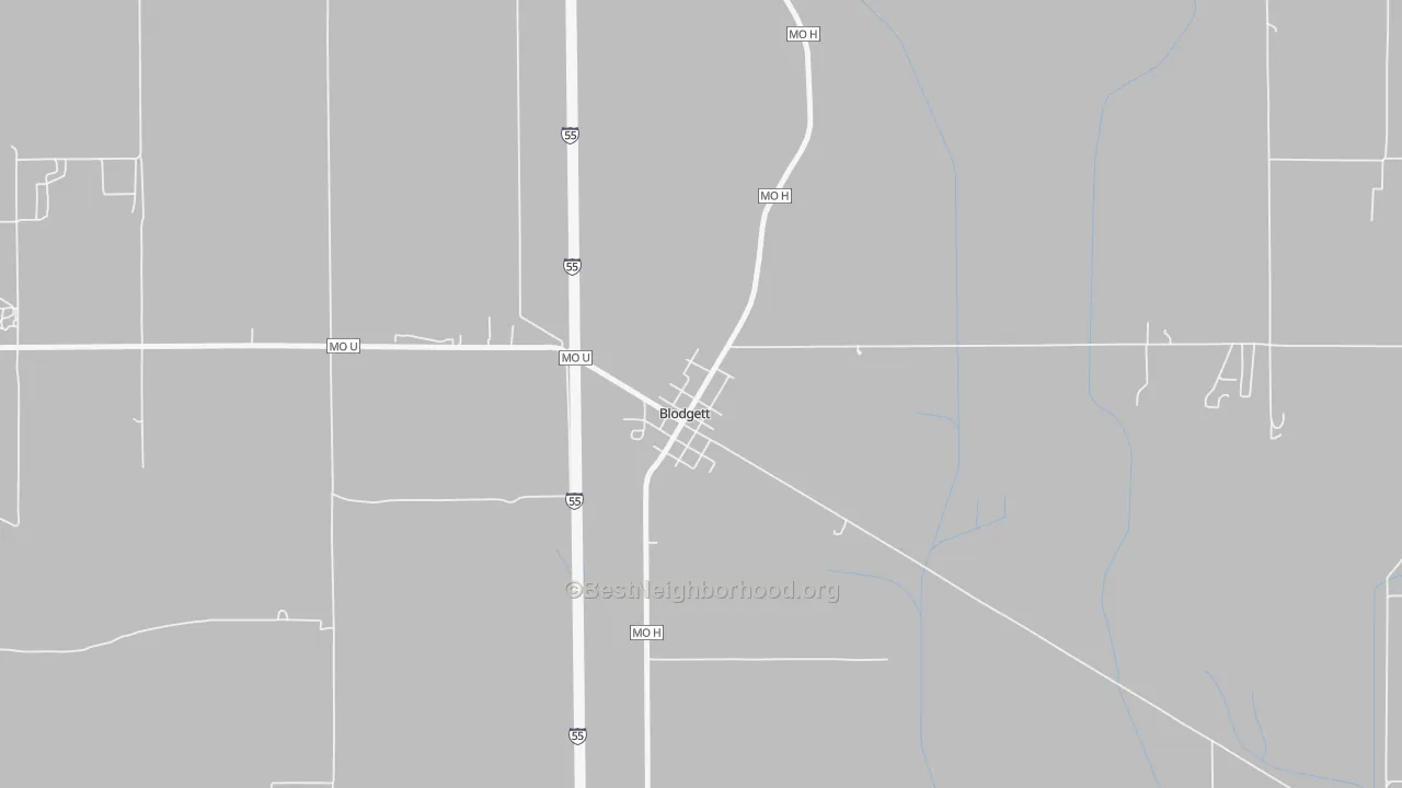 Transit Grade map of 63824, MO