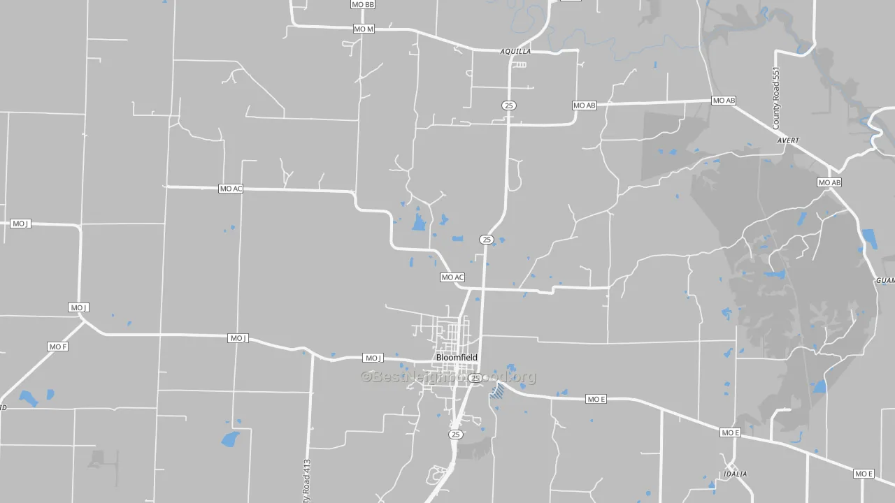 Transit Grade map of 63825, MO