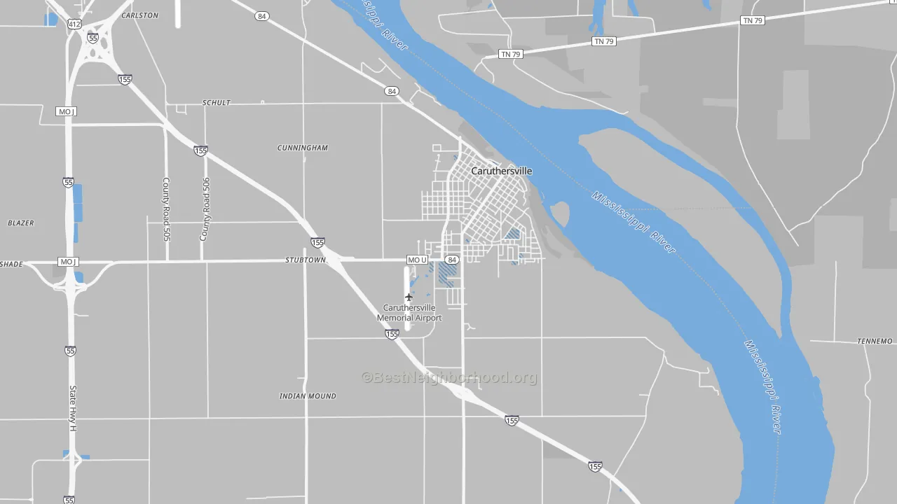 Transit Grade map of 63830, MO