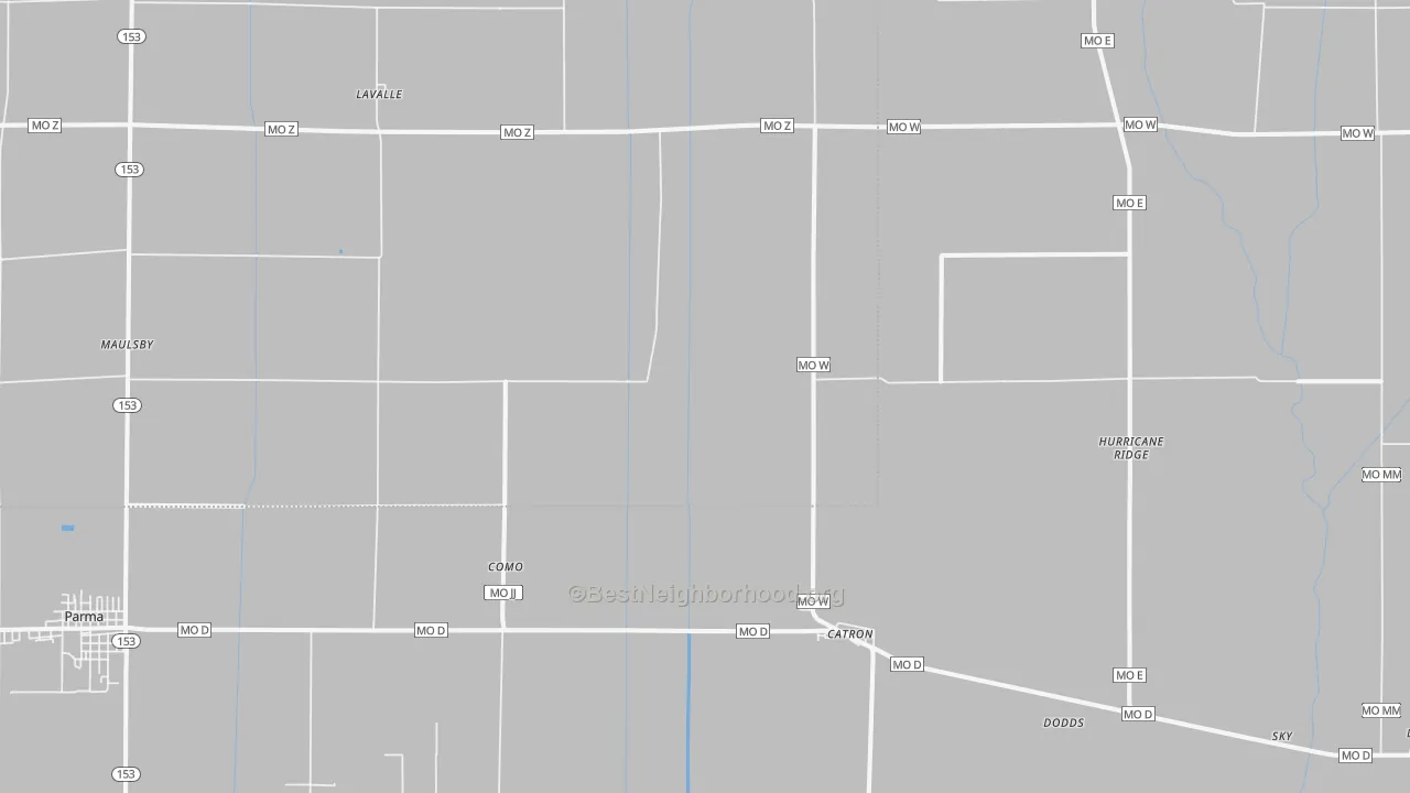 Transit Grade map of 63833, MO