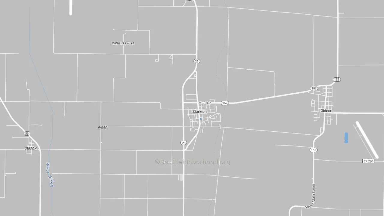 Transit Grade map of 63837, MO