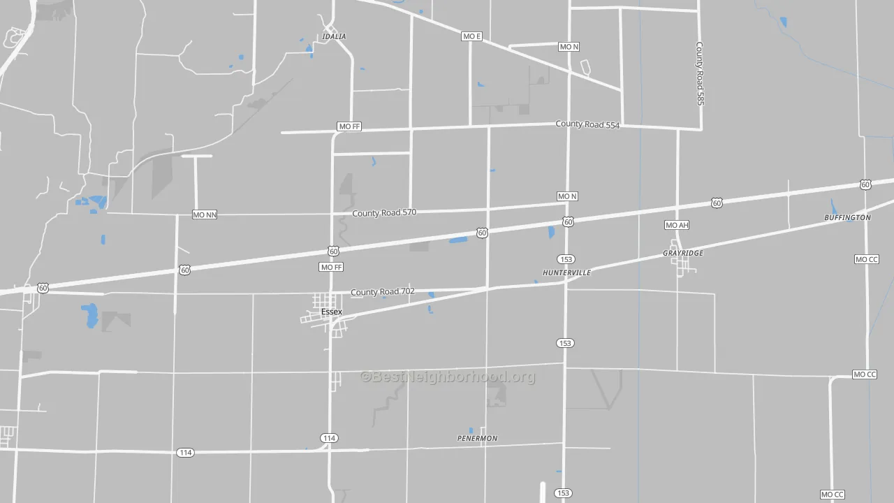 Transit Grade map of 63846, MO