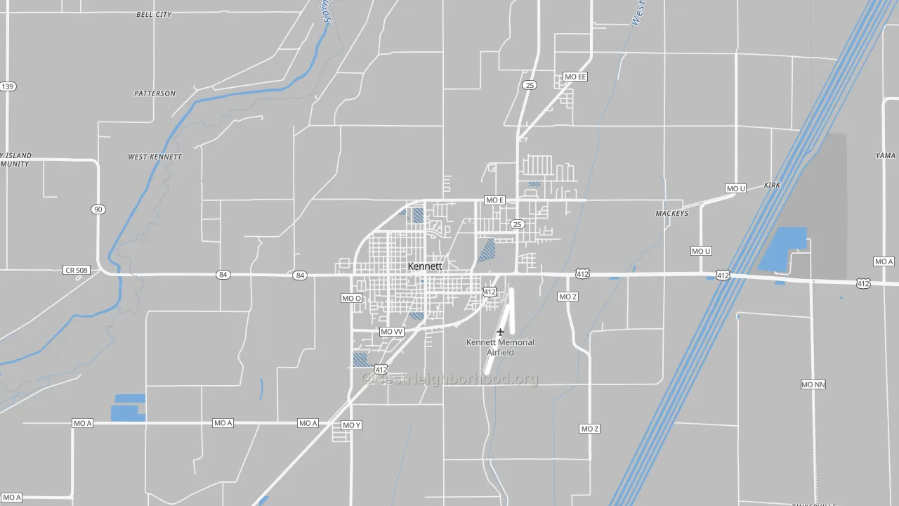Transit Grade map of 63857, MO