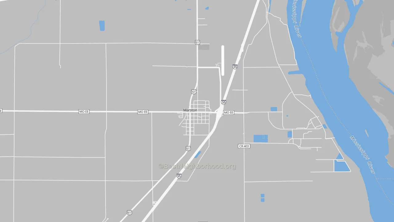 Transit Grade map of 63866, MO