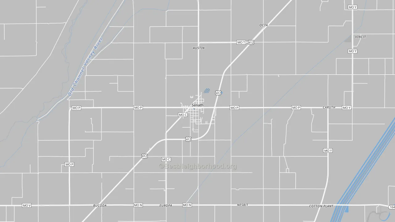 Transit Grade map of 63876, MO