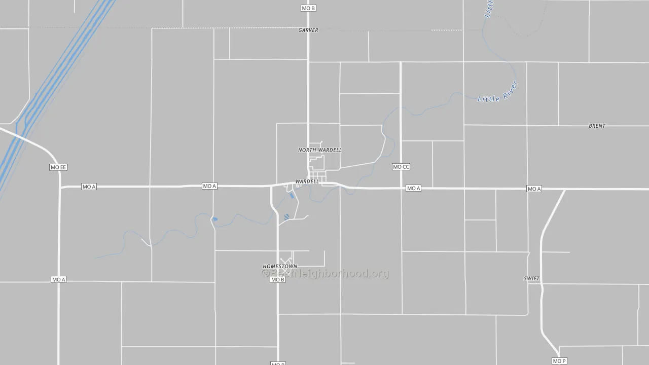Transit Grade map of 63879, MO