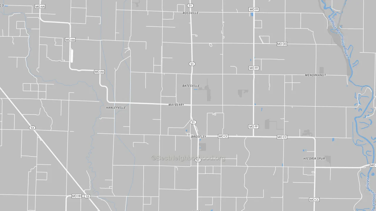 Transit Grade map of 63932, MO