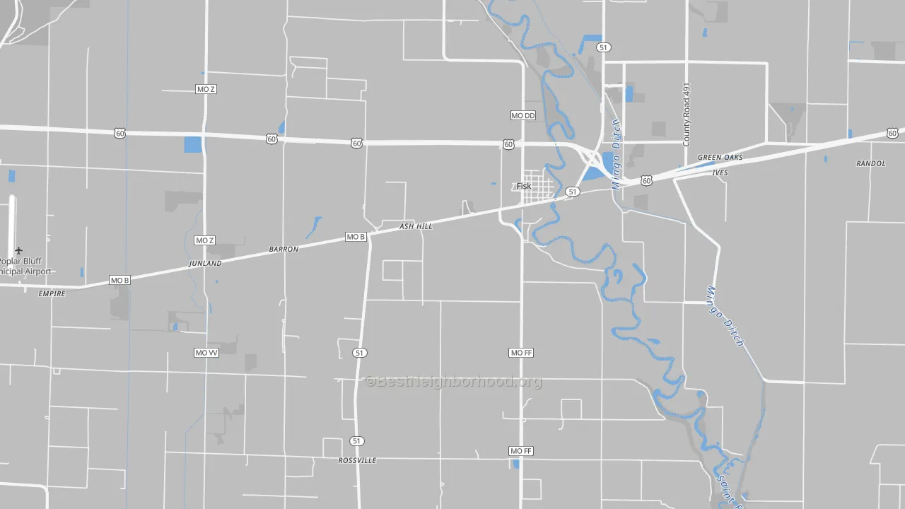 Transit Grade map of 63940, MO