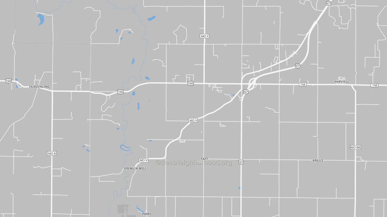 Transit Grade map of 63945, MO