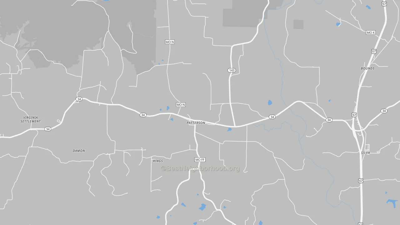 Transit Grade map of 63956, MO