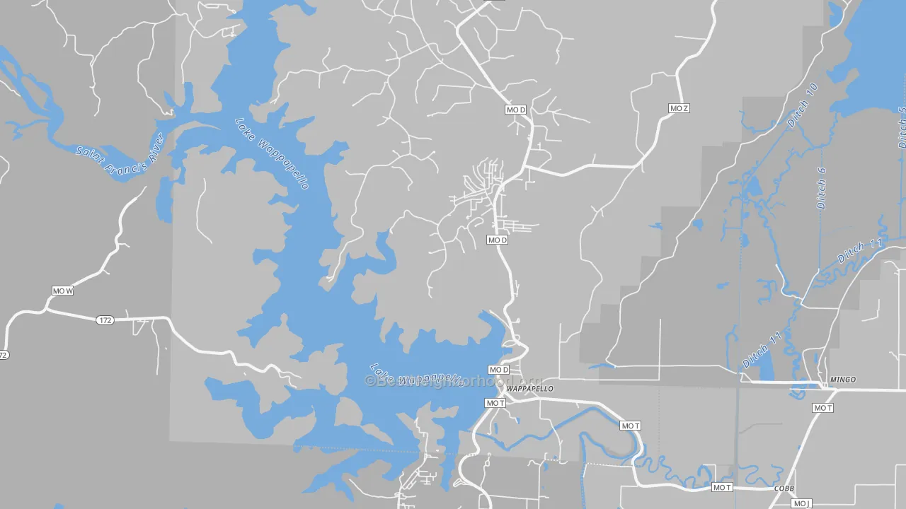Transit Grade map of 63966, MO