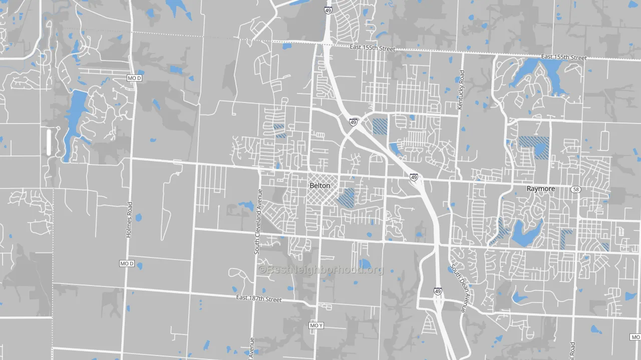 Transit Grade map of 64012, MO