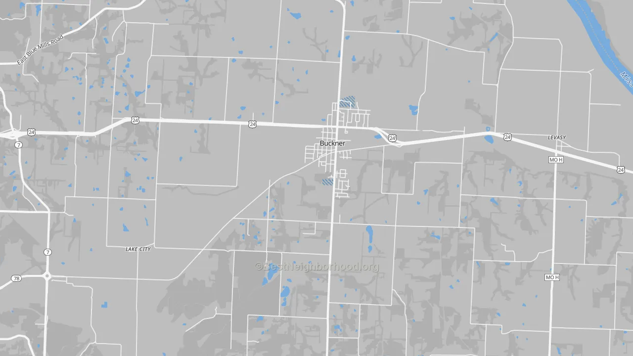 Transit Grade map of 64016, MO