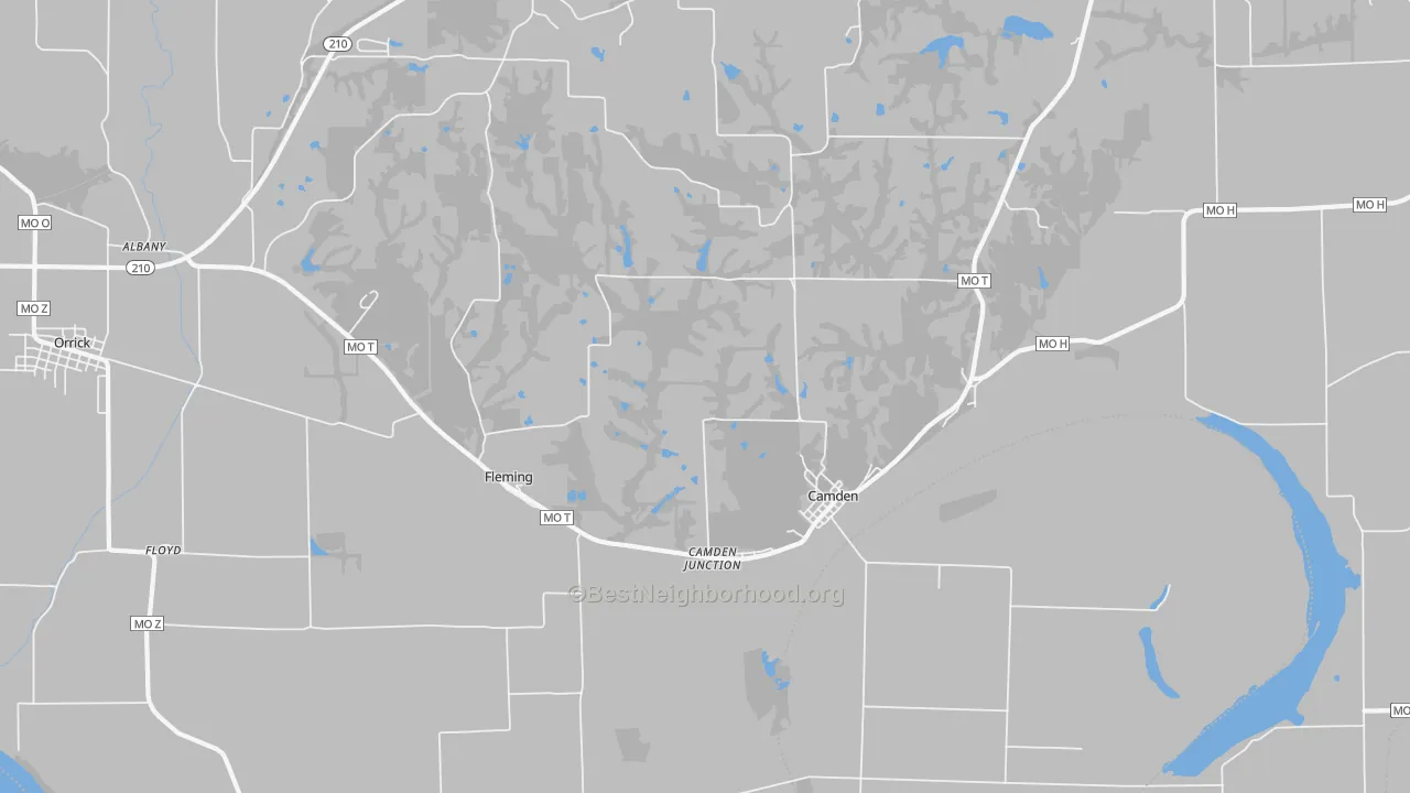 Transit Grade map of 64017, MO