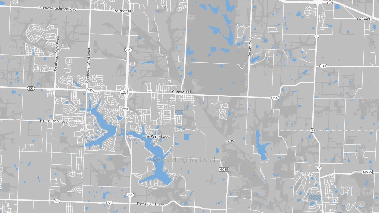 Transit Grade map of 64034, MO