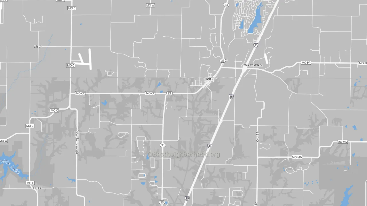 Transit Grade map of 64048, MO