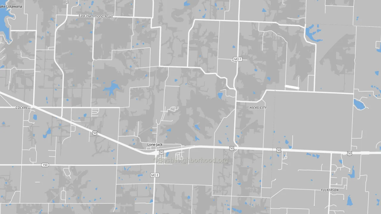 Transit Grade map of 64070, MO