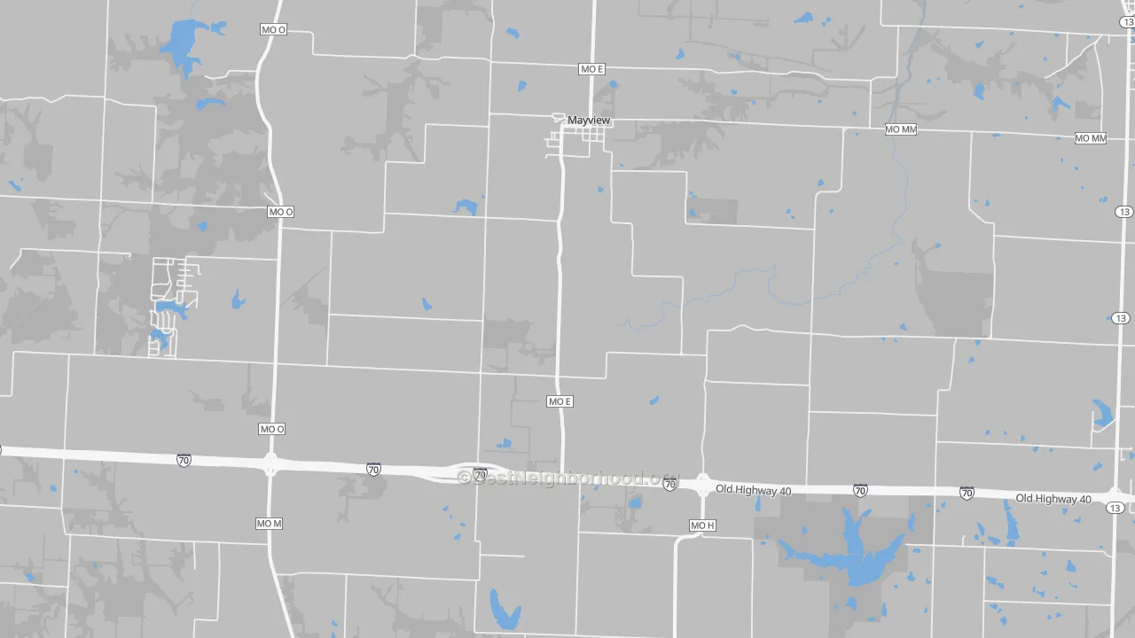 Transit Grade map of 64071, MO