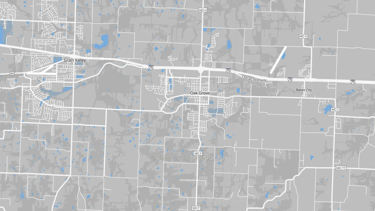 Transit Grade map of 64075, MO