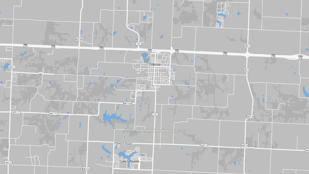 Transit Grade map of 64076, MO