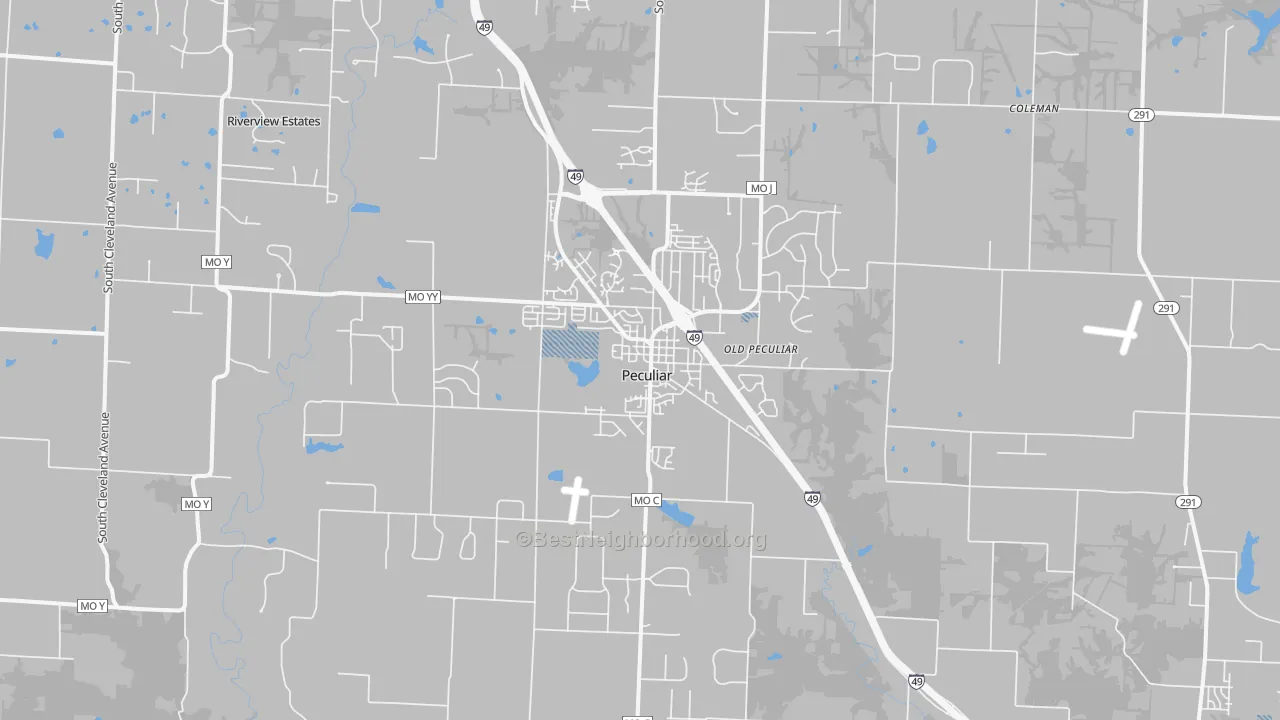 Transit Grade map of 64078, MO